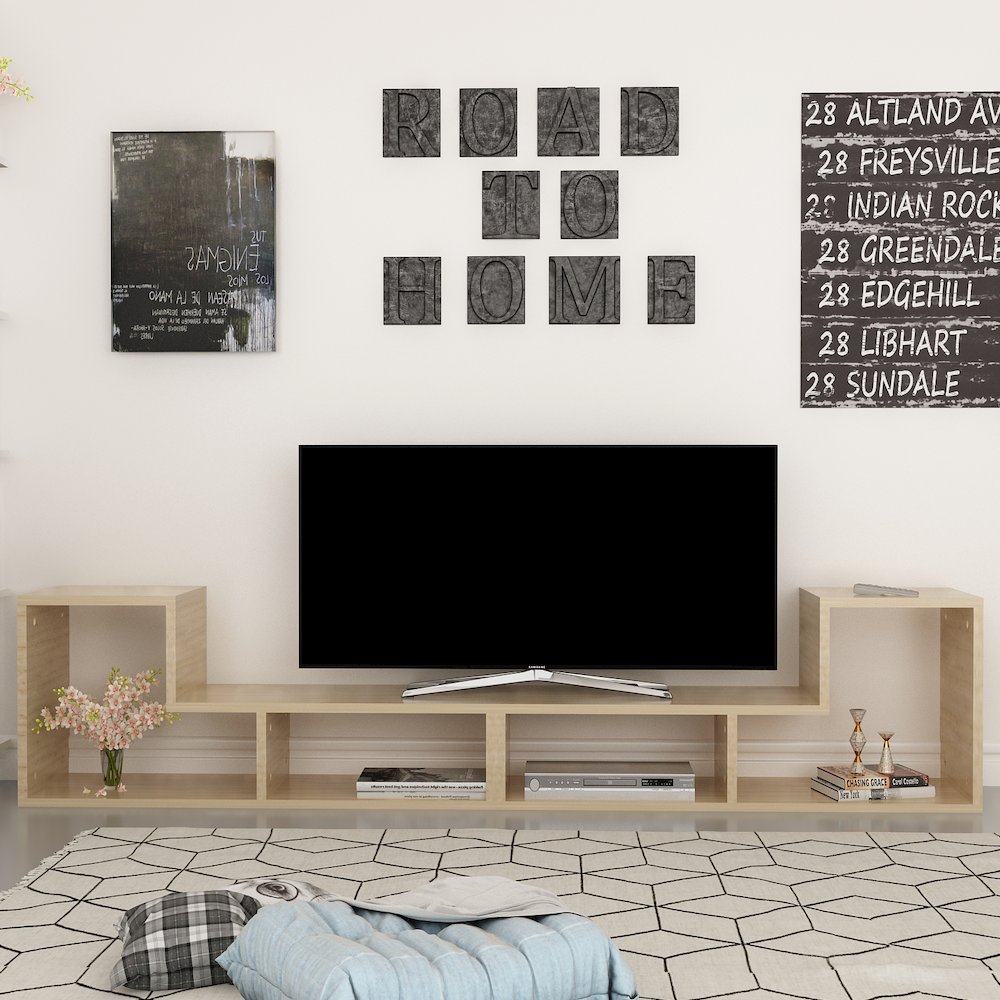 Cubicco Tv Stand Sapphire Oak. Picture 5
