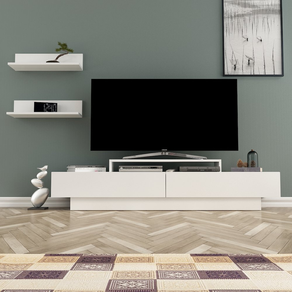 Lusi Tv Stand White&White. Picture 2