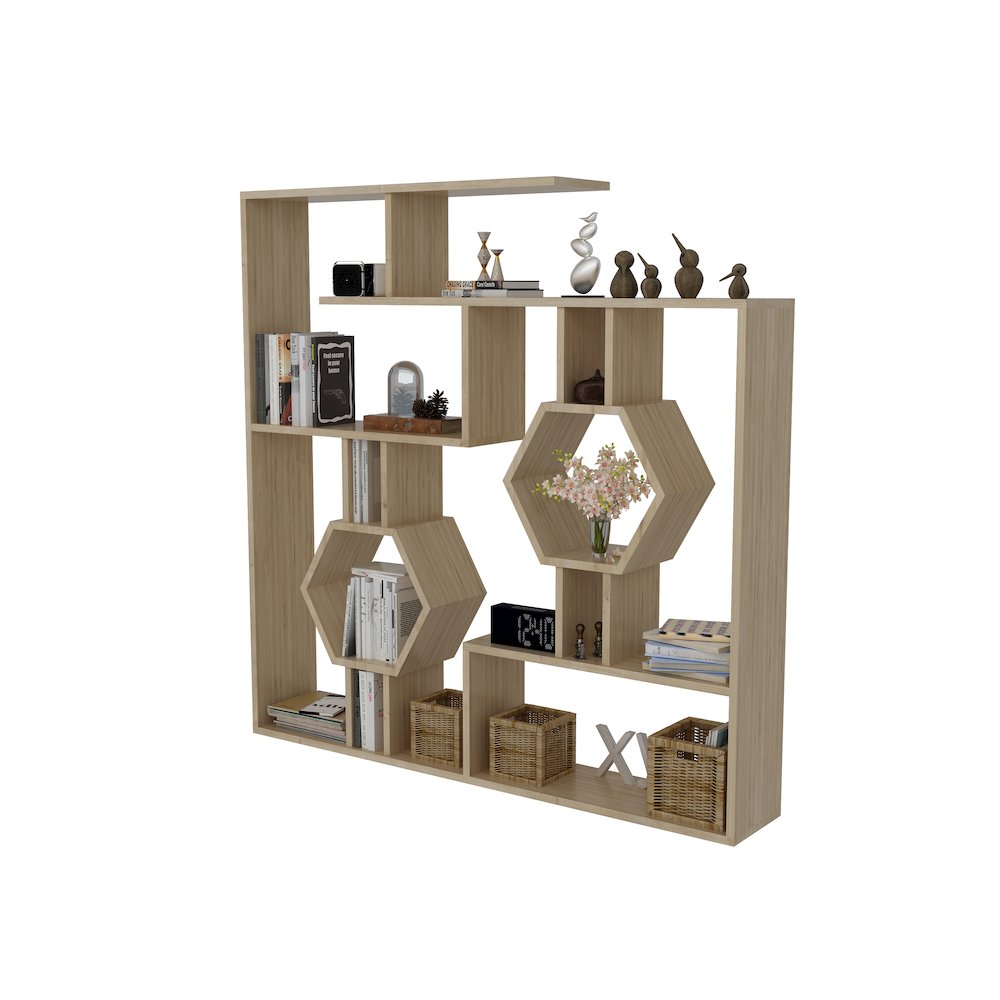 Tamara Bookcase Sapphire Oak. Picture 2