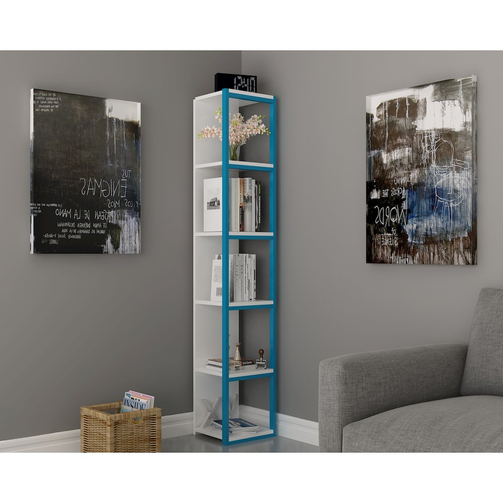 Texas Bookcase White&Blue. Picture 2