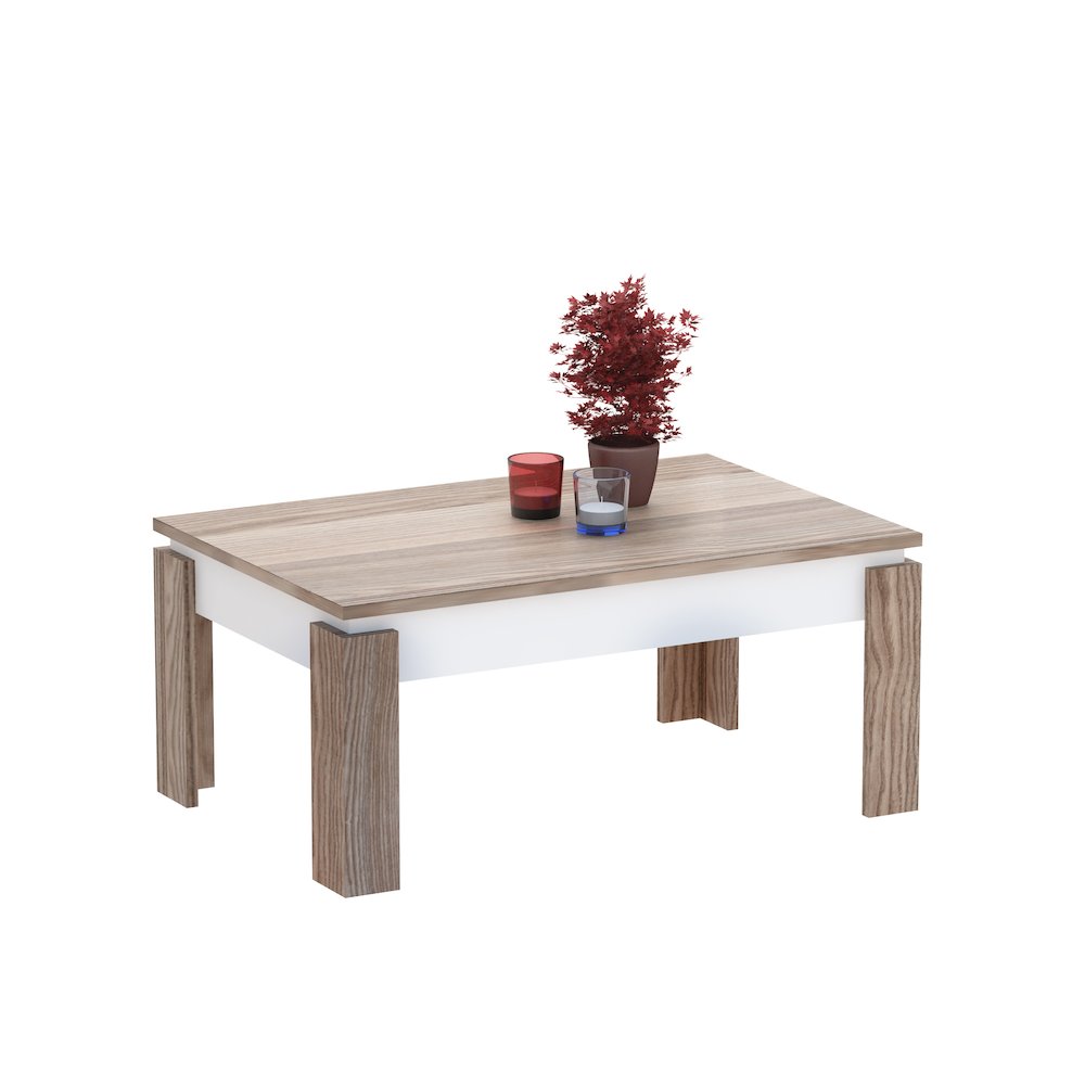 Manhattan Coffee Table White Coffee. Picture 3