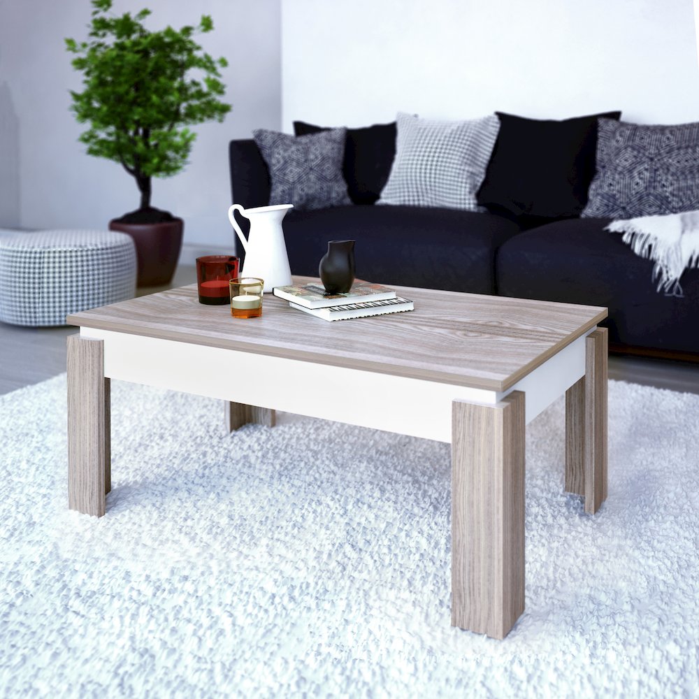 Manhattan Coffee Table White Coffee. Picture 5