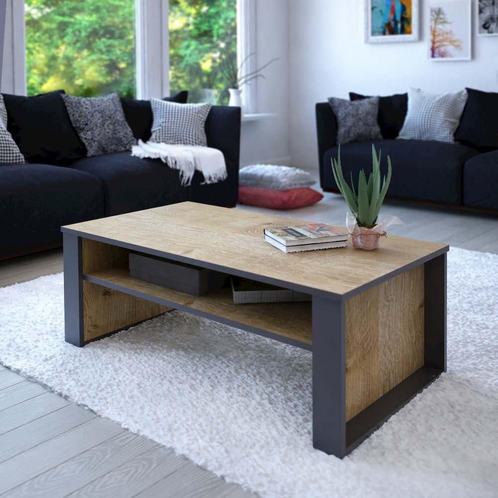 Manhattan Coffee Table Sapphire Oak. Picture 5