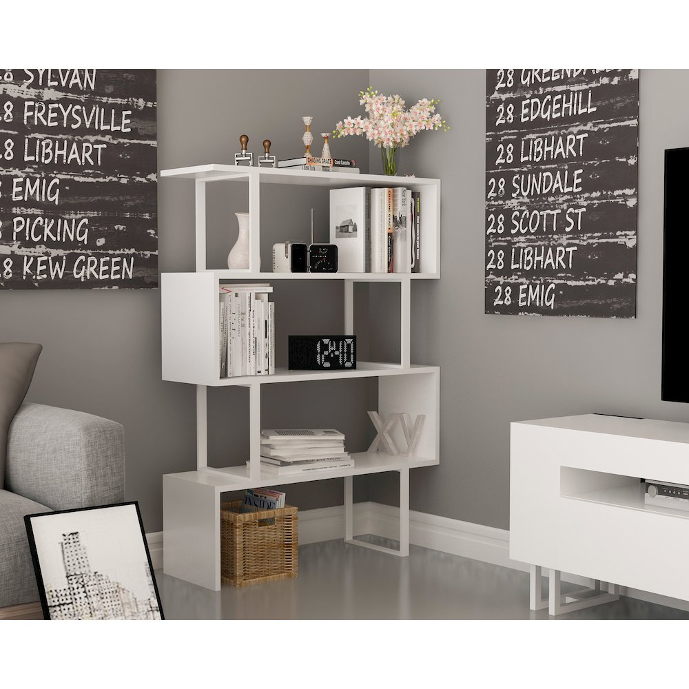 Adriana Bookcase White. Picture 3