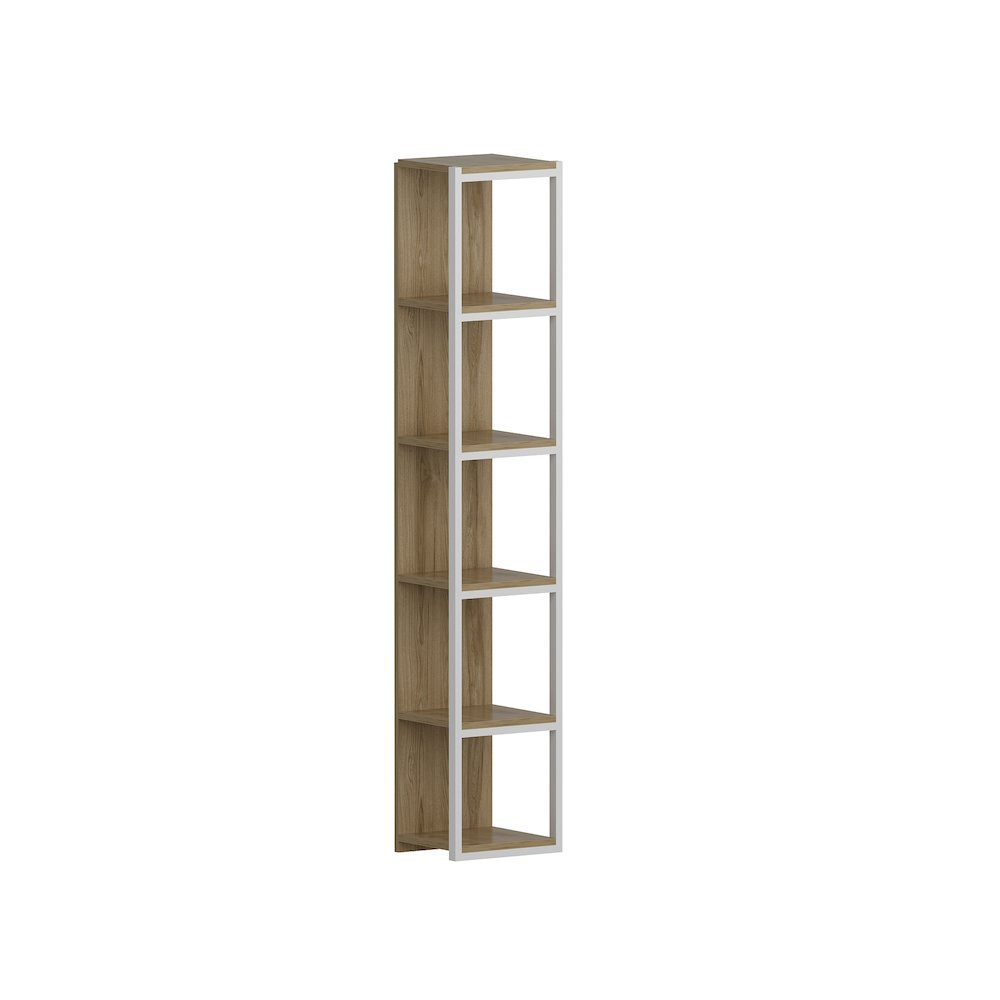 Texas Bookcase  White&Oud Oak. Picture 1