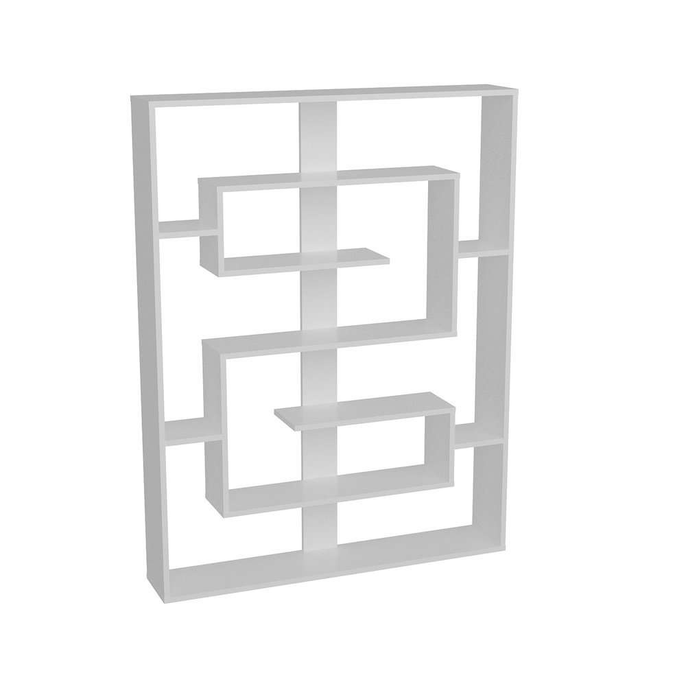 Esteban 61'' Tall Bookcase - White. Picture 1
