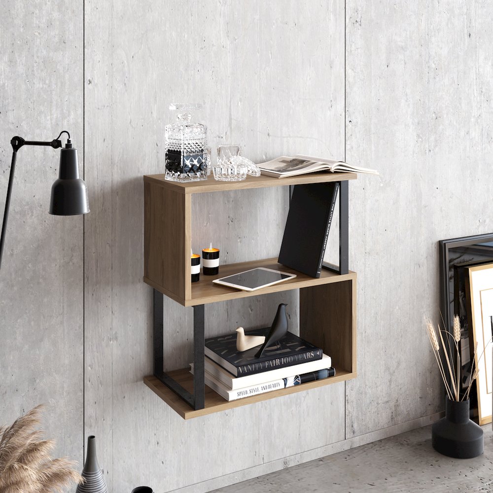 Lima Side Table-Black&Oud Oak. Picture 4