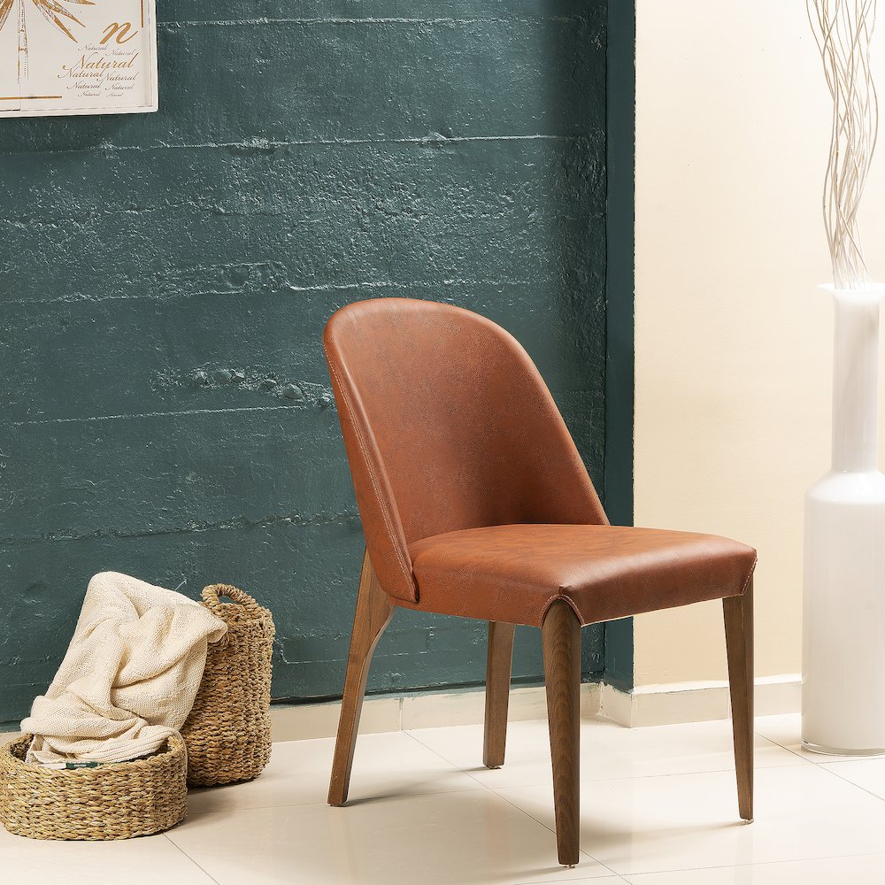 Bolen Chair-Brick Red. Picture 3