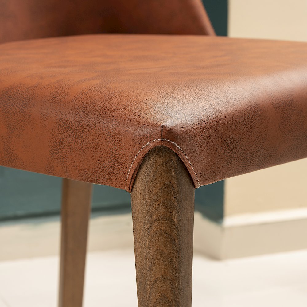 Bolen Chair-Brick Red. Picture 5