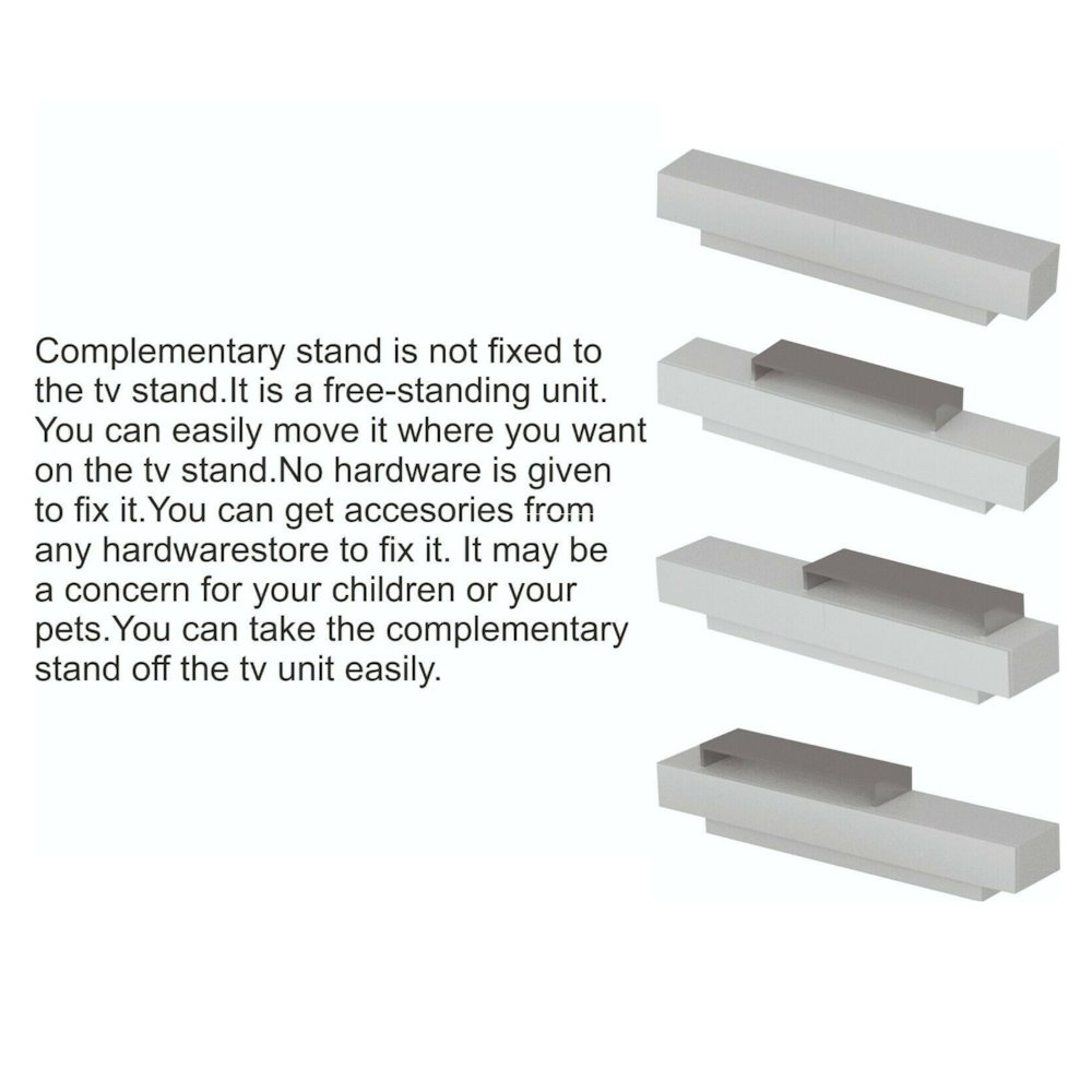 Lusi Tv Stand White&Coffee. Picture 4