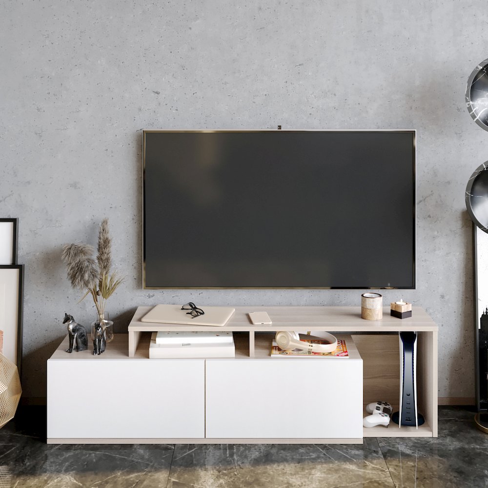 Nexera 47 Tv Stand - Cordoba & White. Picture 3