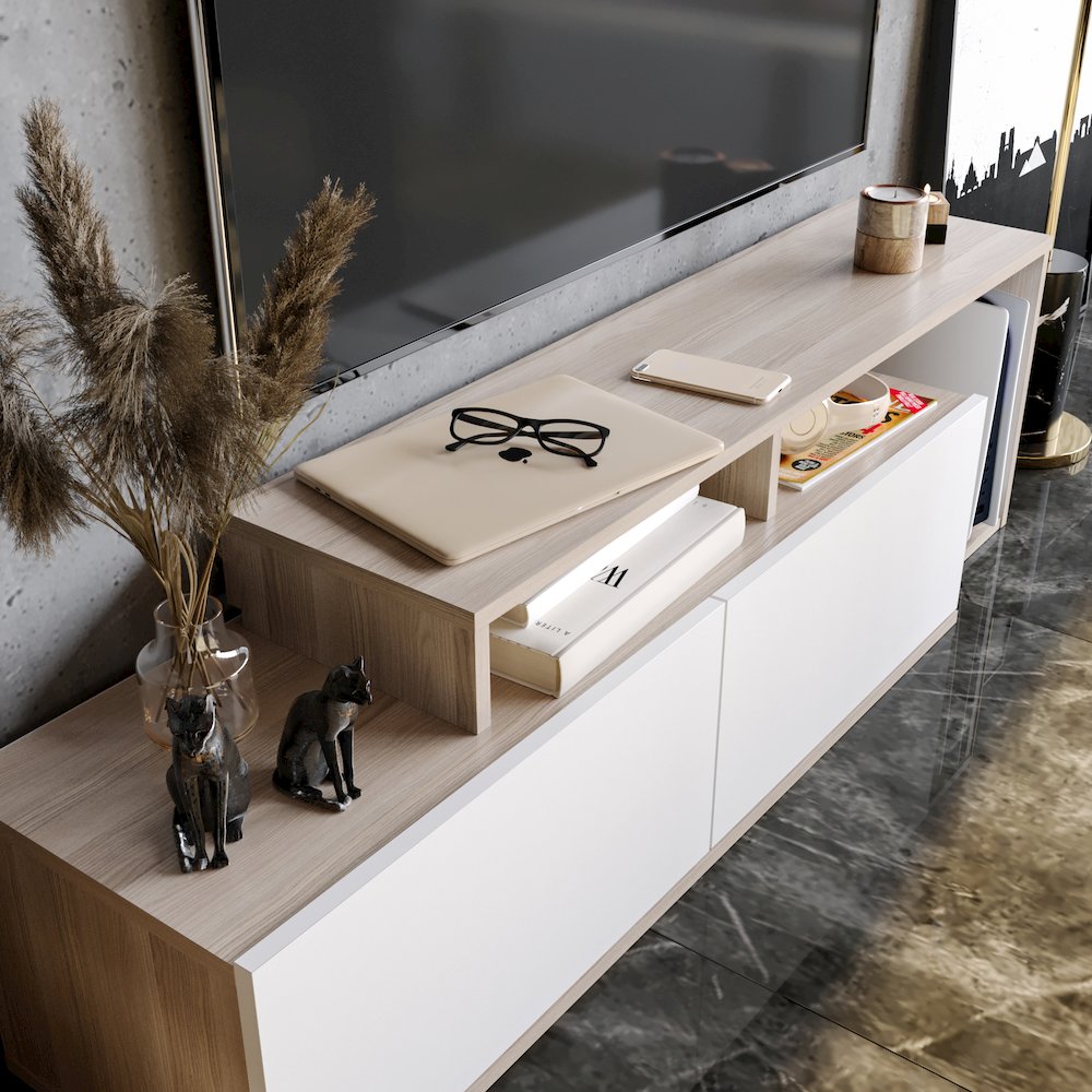 Nexera 47 Tv Stand - Cordoba & White. Picture 4