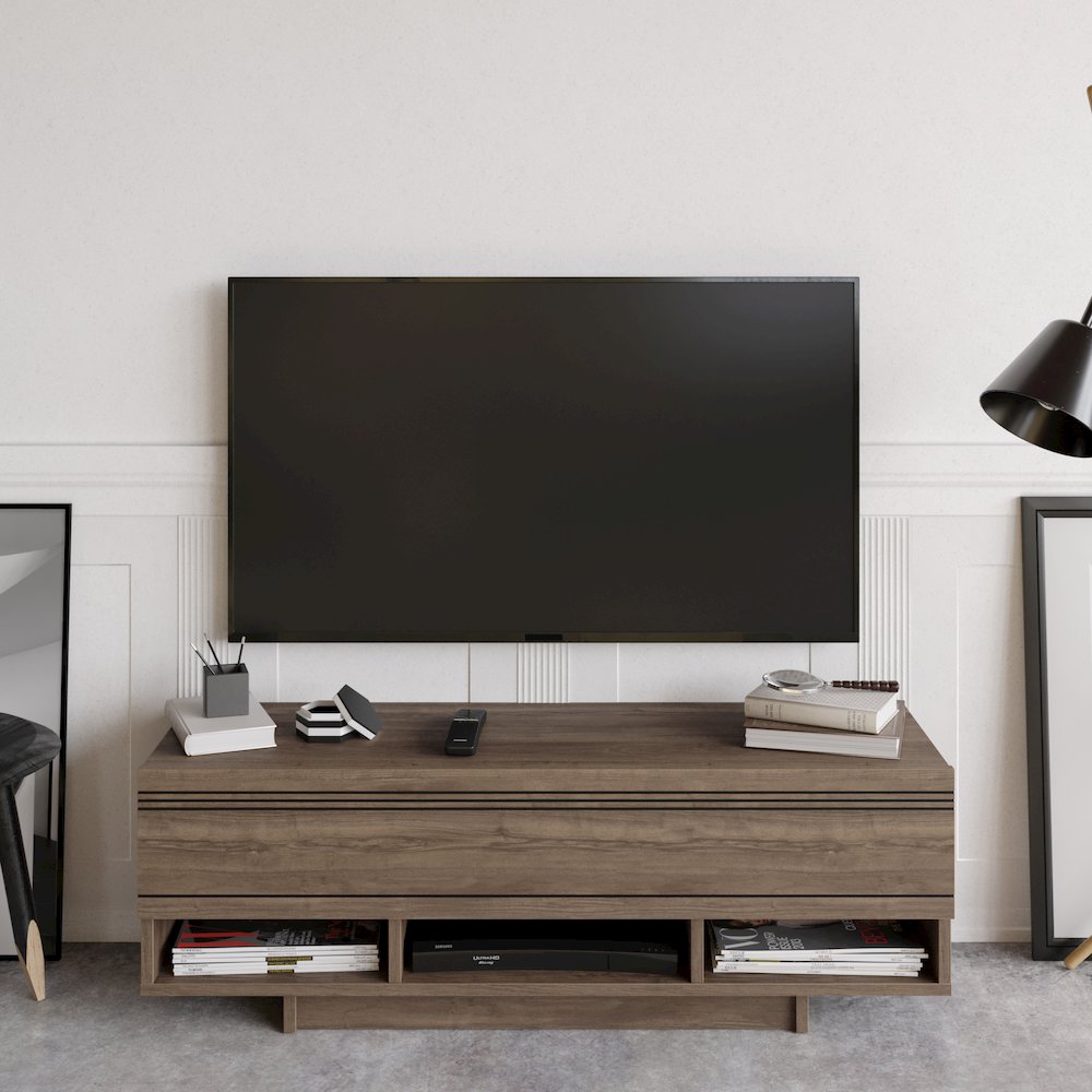 Celestia 47" Tv Stand - Walnut. Picture 3