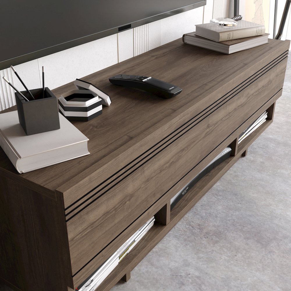 Celestia 47" Tv Stand - Walnut. Picture 4
