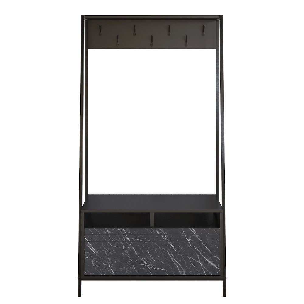 Devin Hall Tree - Black & Bendire. Picture 1