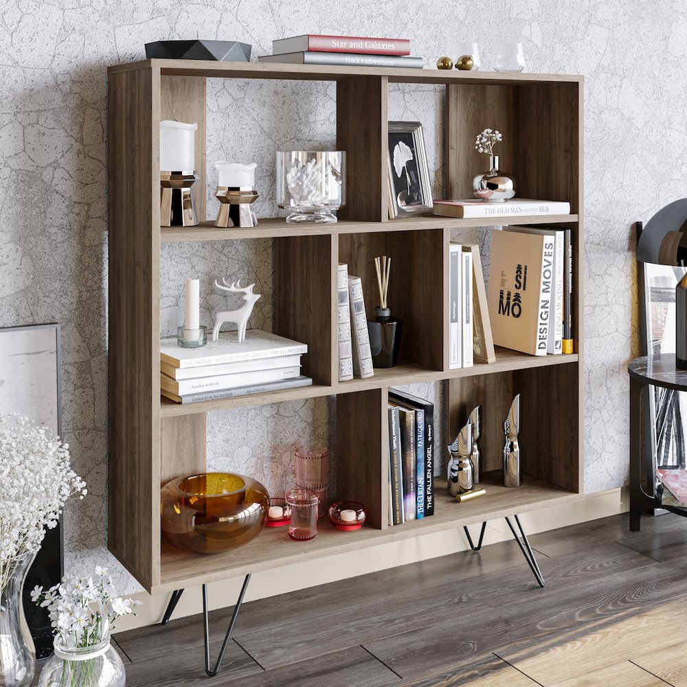 Mistico 52" Bookcase - Walnut. Picture 2