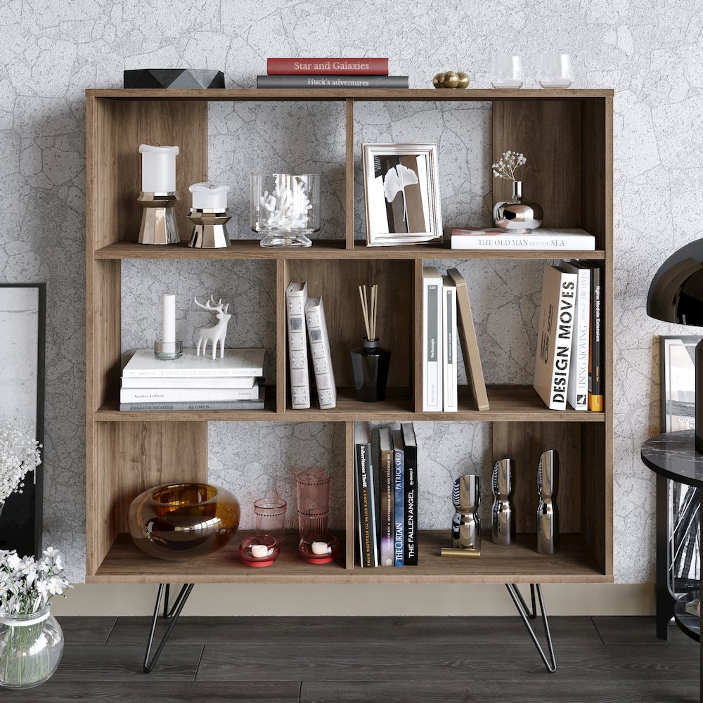 Mistico 52" Bookcase - Walnut. Picture 3