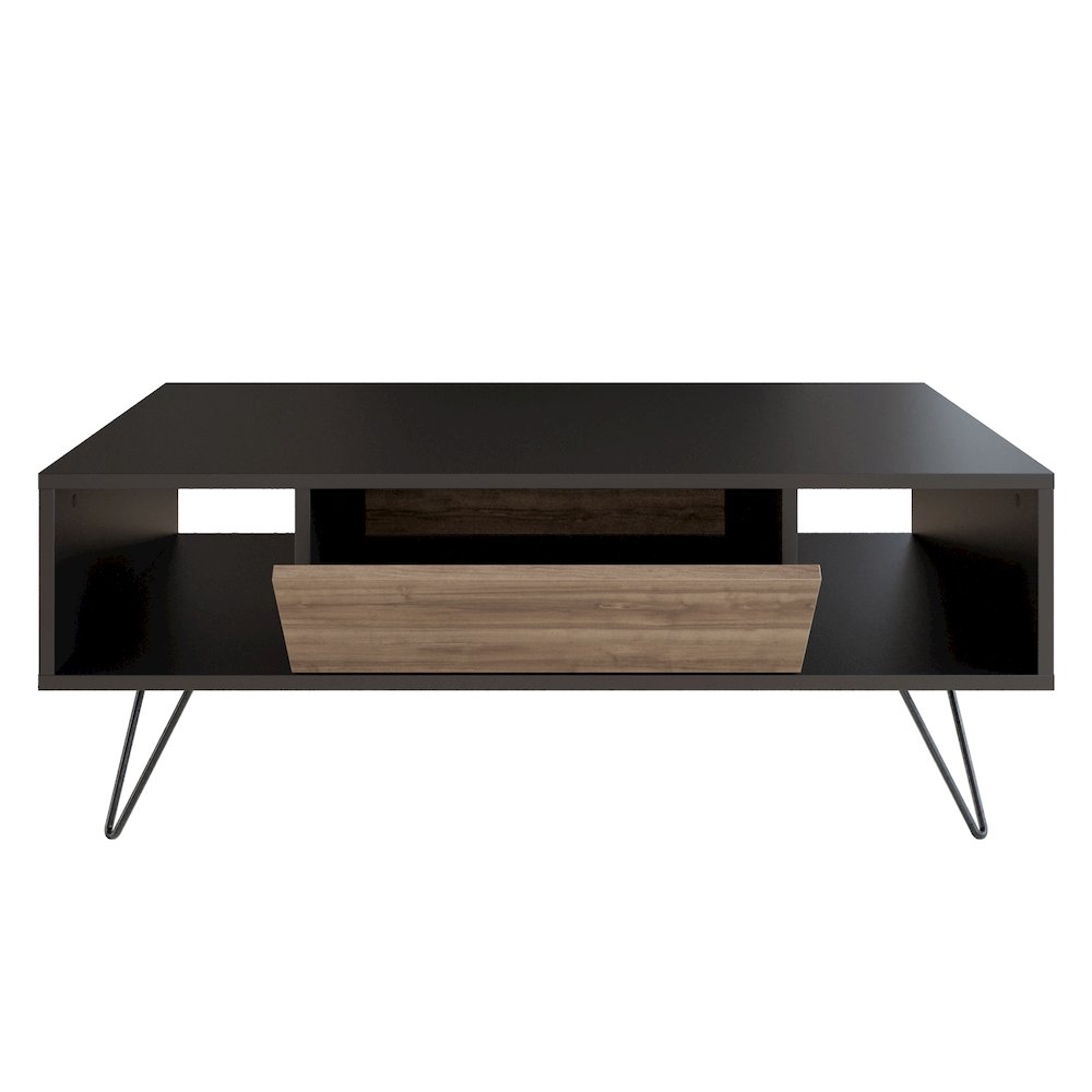 Mistico Coffee Table - Black & Walnut. Picture 1