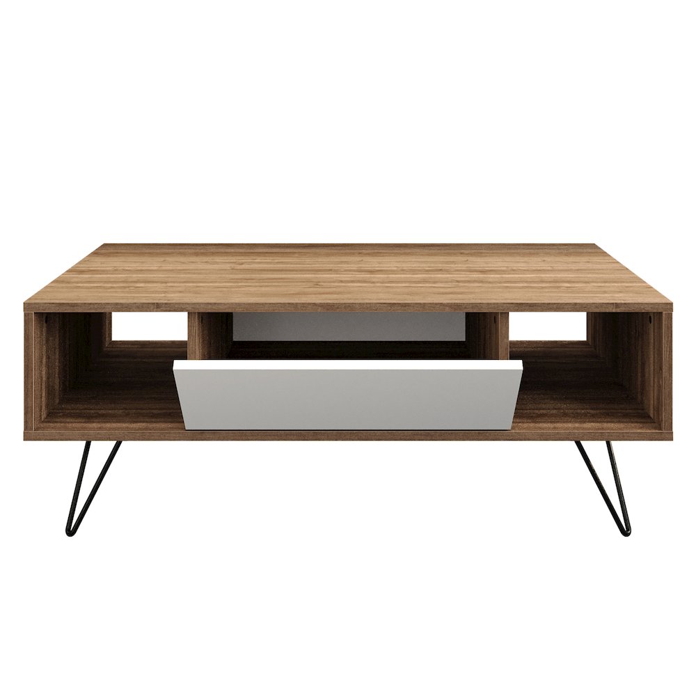 Mistico Coffee Table - Walnut & White. Picture 1