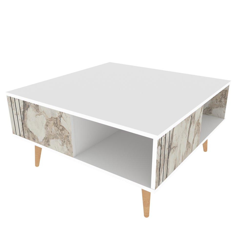 Ronas Coffee Table - White & Ephesus Marble. Picture 1