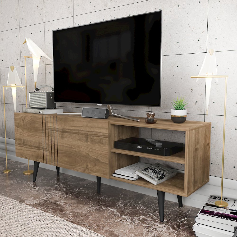 Ronas Tv Stand - Walnut. Picture 3