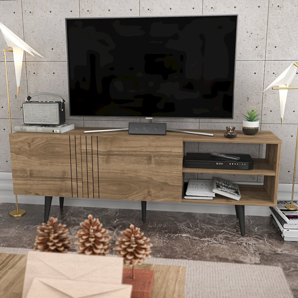 Ronas Tv Stand - Walnut. Picture 4