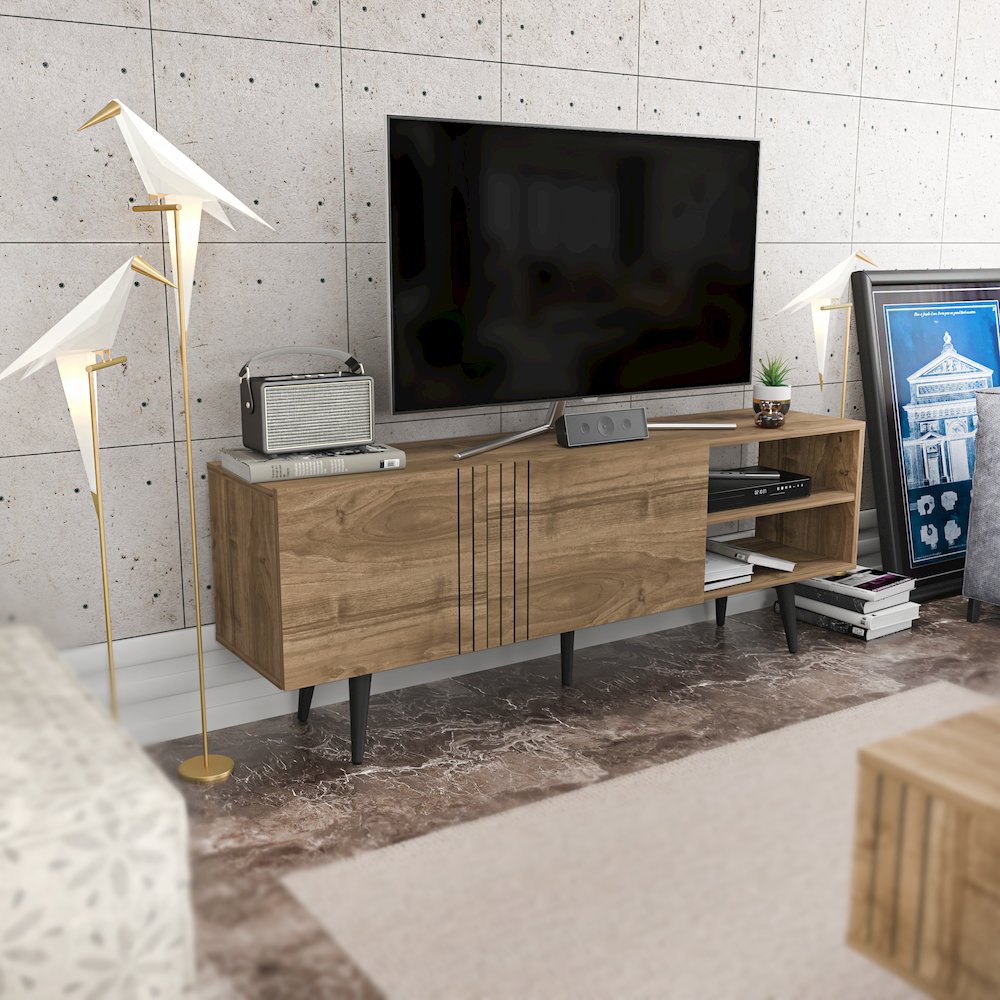 Ronas Tv Stand - Walnut. Picture 5