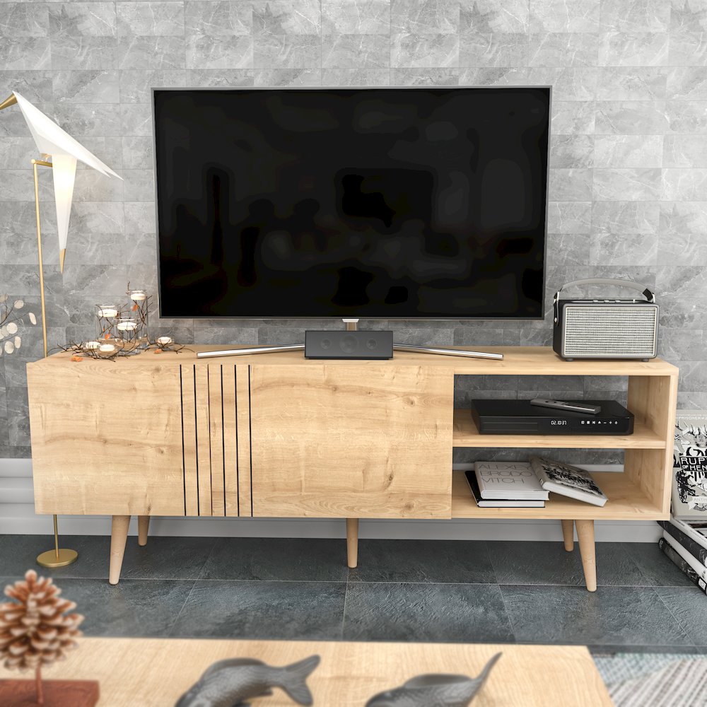 Ronas Tv Stand - Sapphire Oak. Picture 4