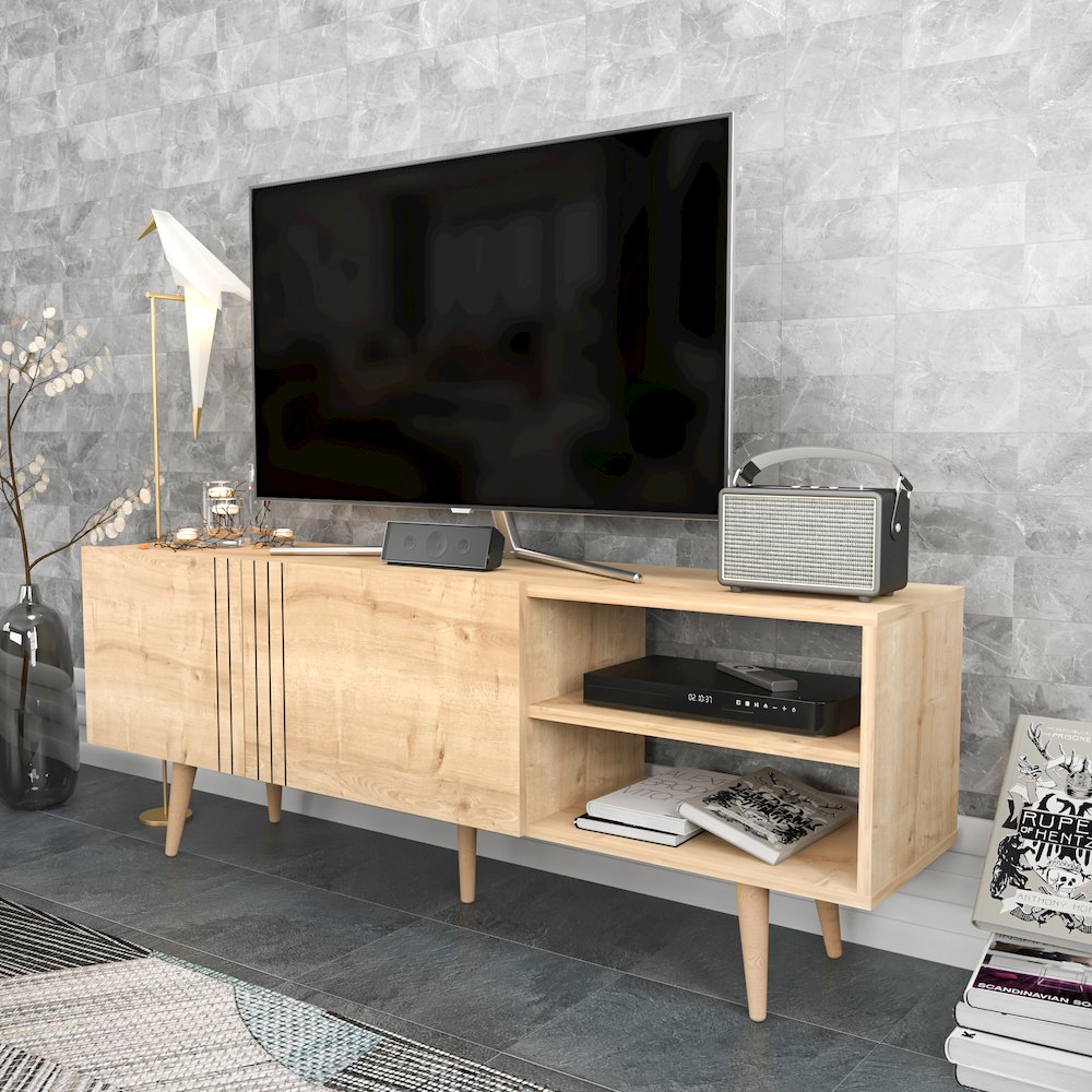 Ronas Tv Stand - Sapphire Oak. Picture 5