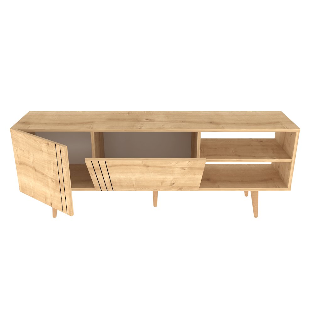 Ronas Tv Stand - Sapphire Oak. Picture 1