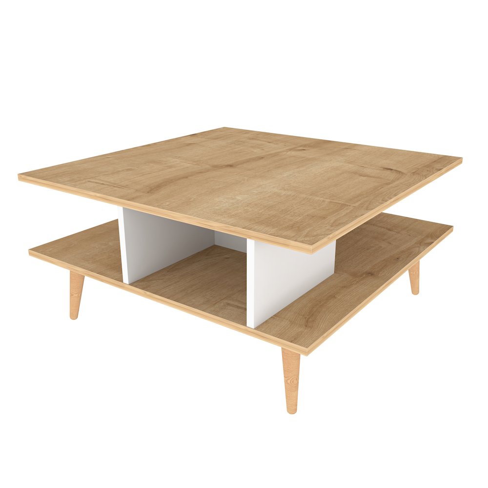 Akya Coffee Table - Sapphire Oak & White. Picture 2