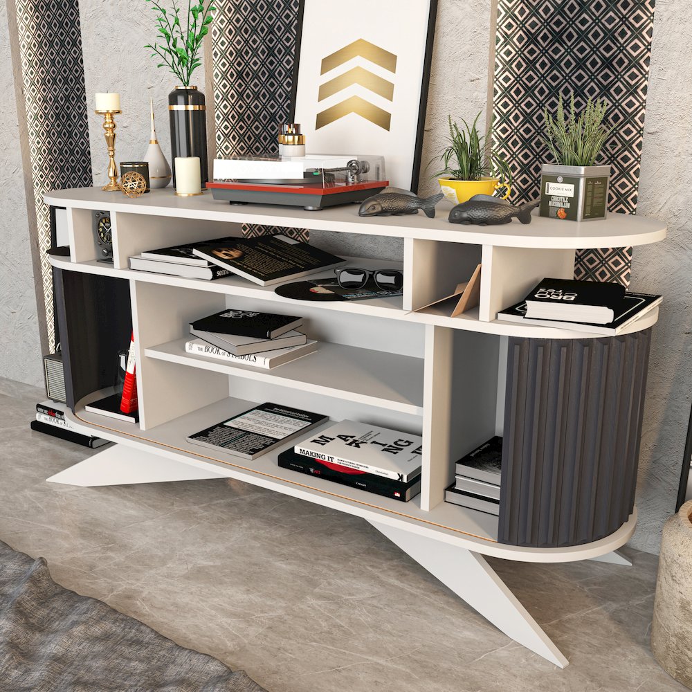 Store Console - White & Anthracite. Picture 9