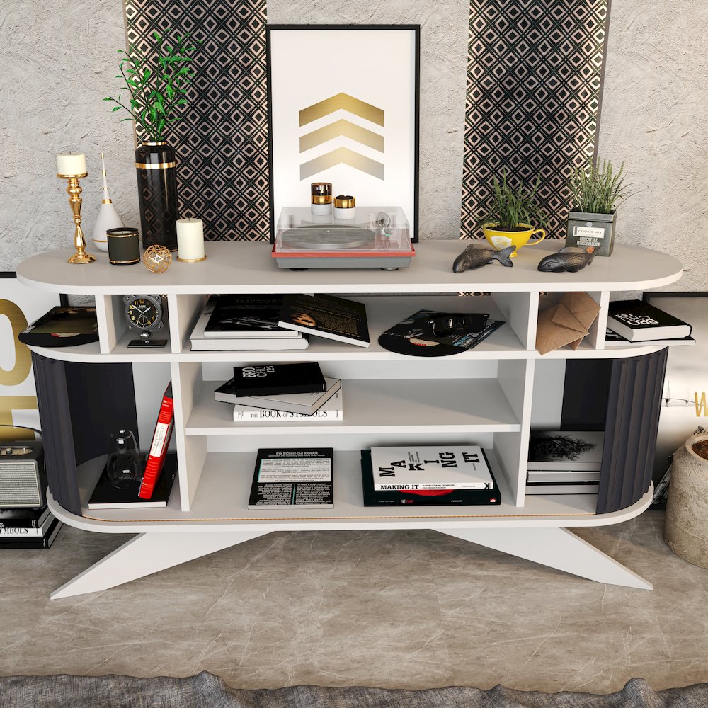 Store Console - White & Anthracite. Picture 10