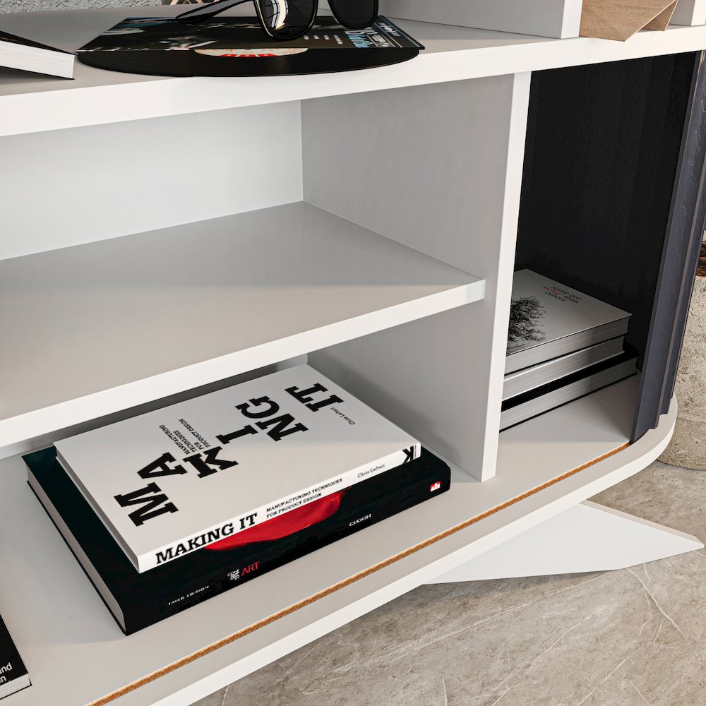 Store Console - White & Anthracite. Picture 11