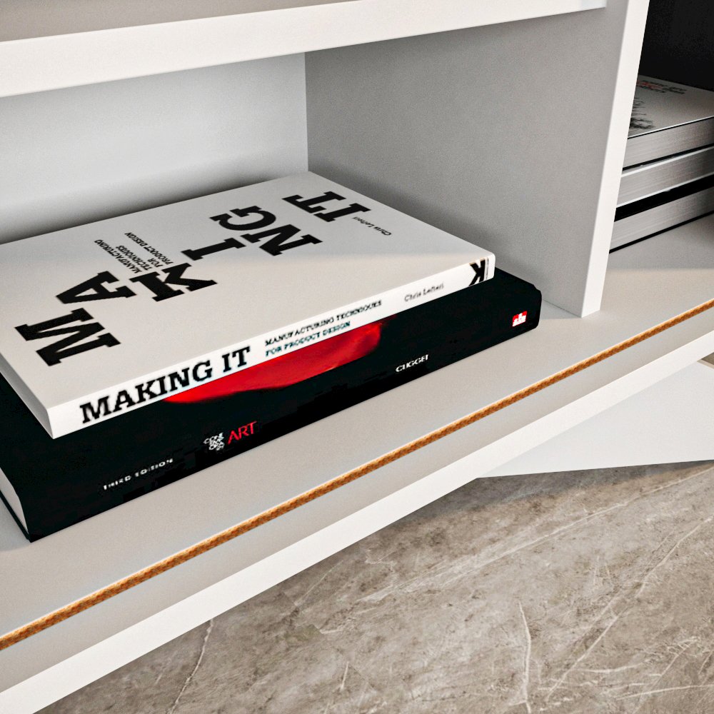 Store Console - White & Anthracite. Picture 12