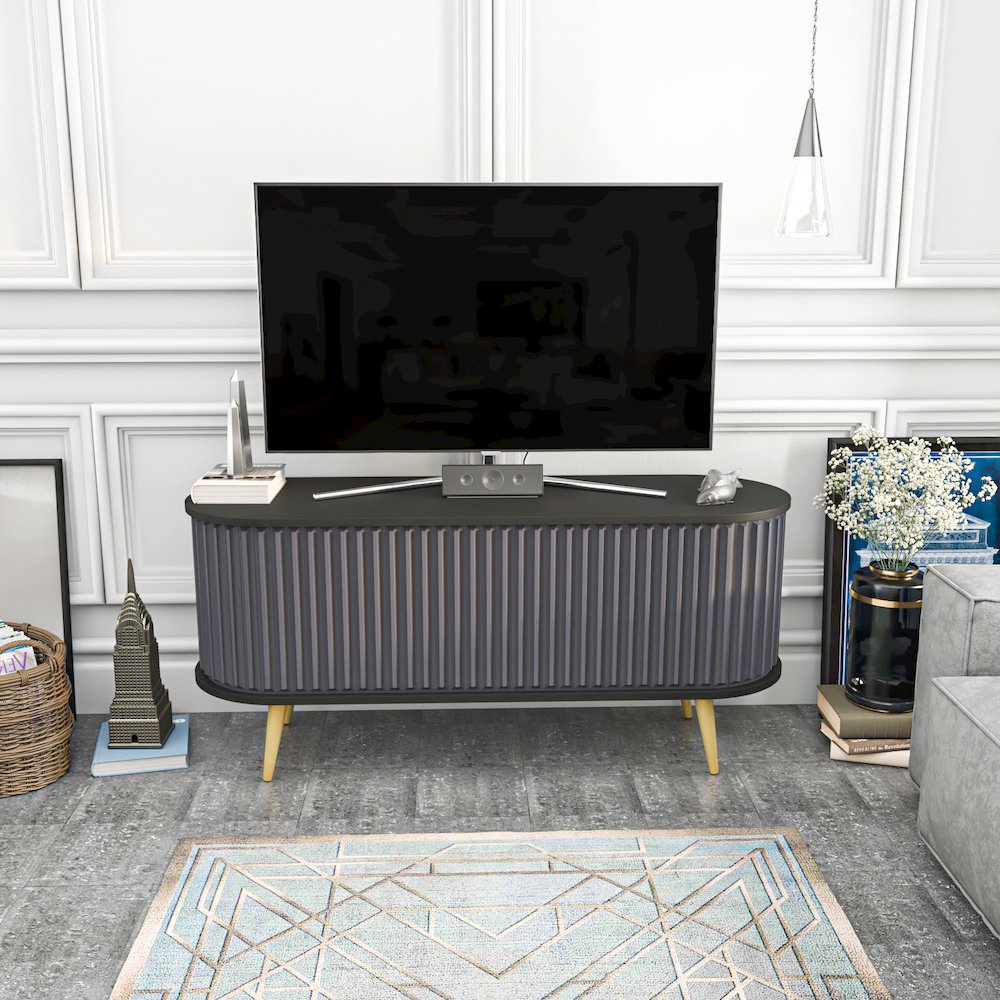Store 55 Tv Stand - Black & Anthracite. Picture 3