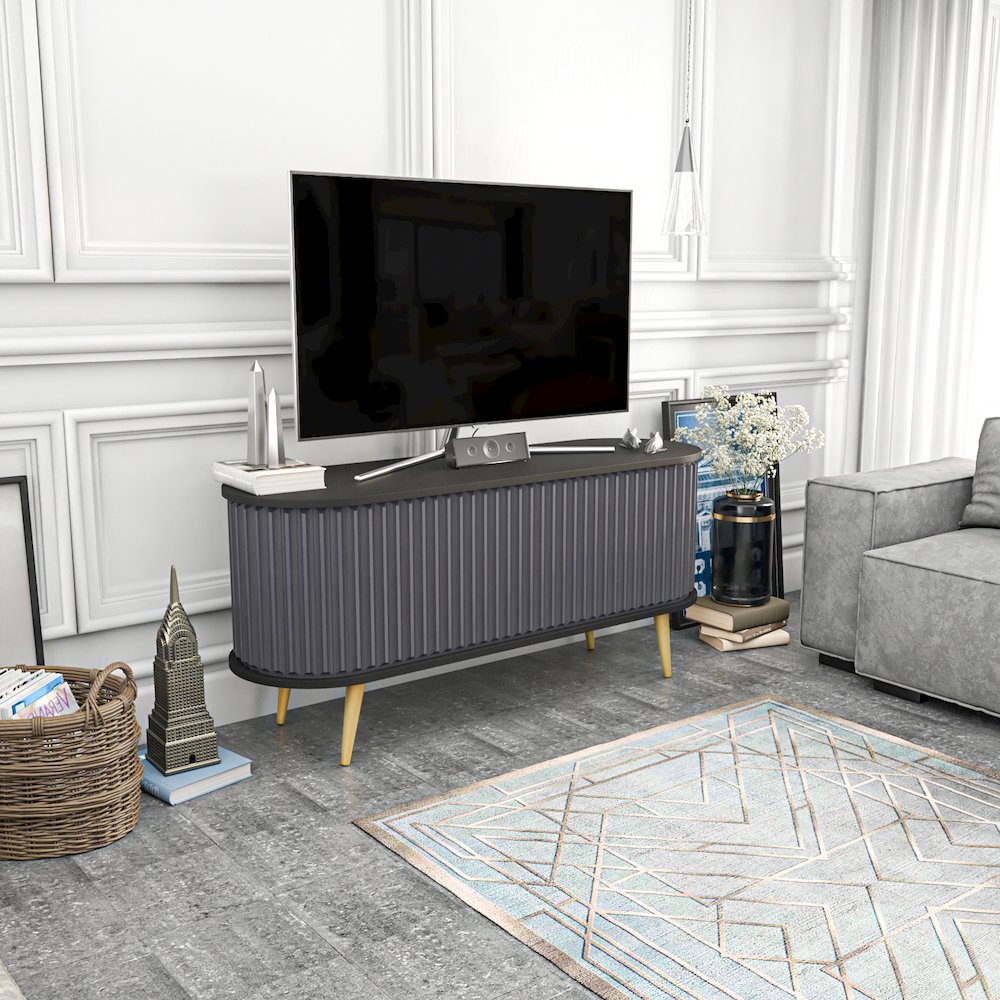 Store 55 Tv Stand - Black & Anthracite. Picture 2