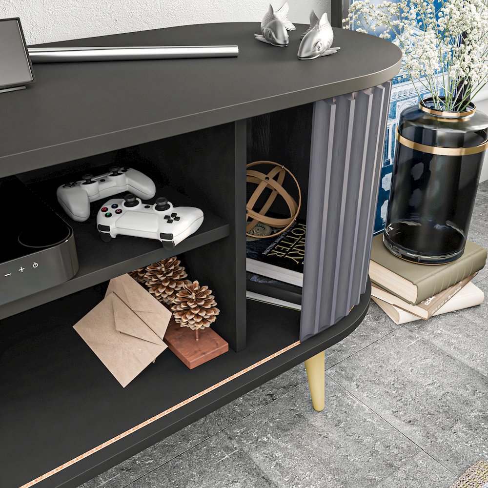 Store 55 Tv Stand - Black & Anthracite. Picture 5