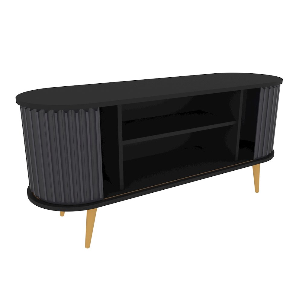 Store 55 Tv Stand - Black & Anthracite. Picture 1