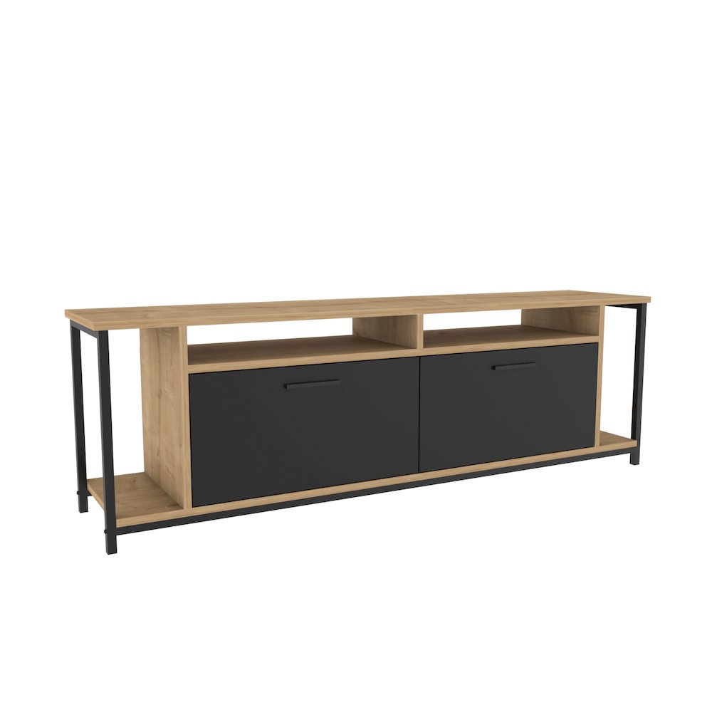 Omar Tv Stand - Sapphire Oak Black. Picture 1