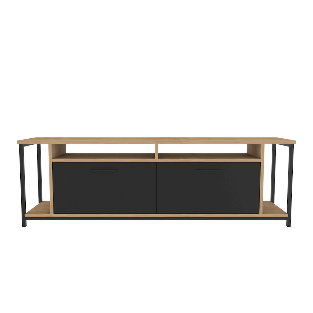 Omar Tv Stand - Sapphire Oak Black. Picture 2