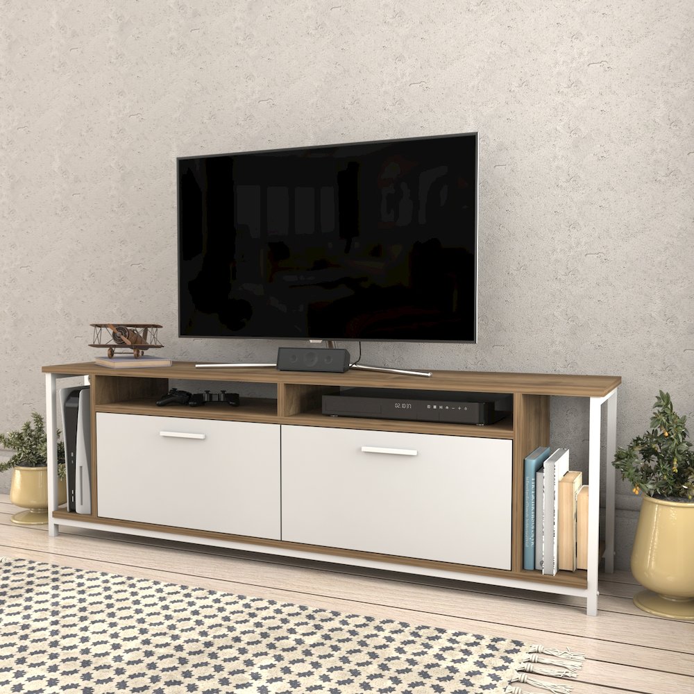 Omar Tv Stand - Walnut White. Picture 3