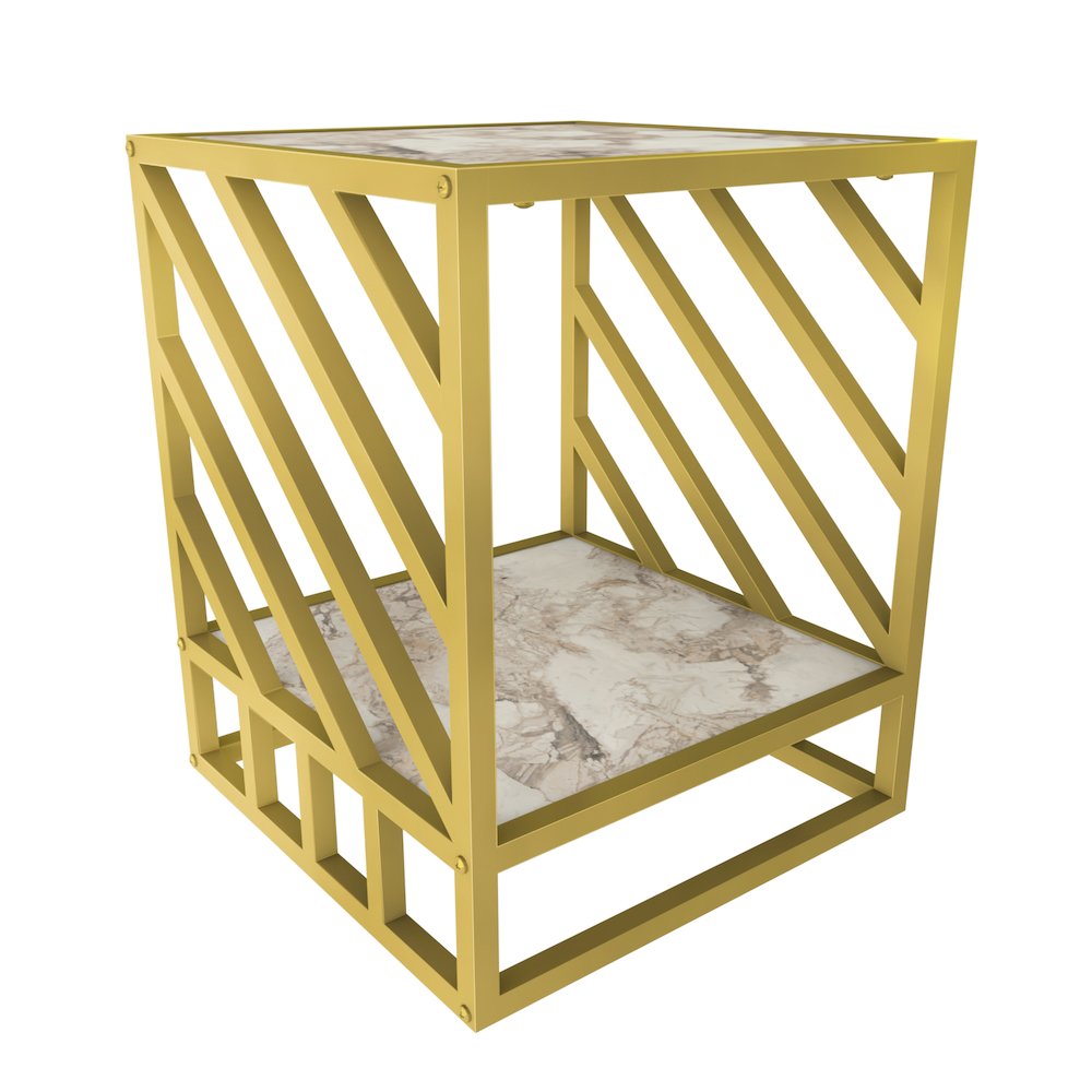 Norm Side Table - Ephesus Gold. Picture 1