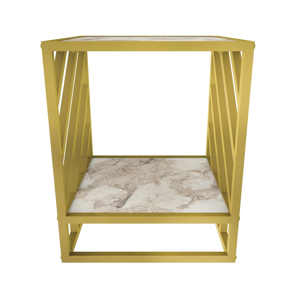 Norm Side Table - Ephesus Gold. Picture 2