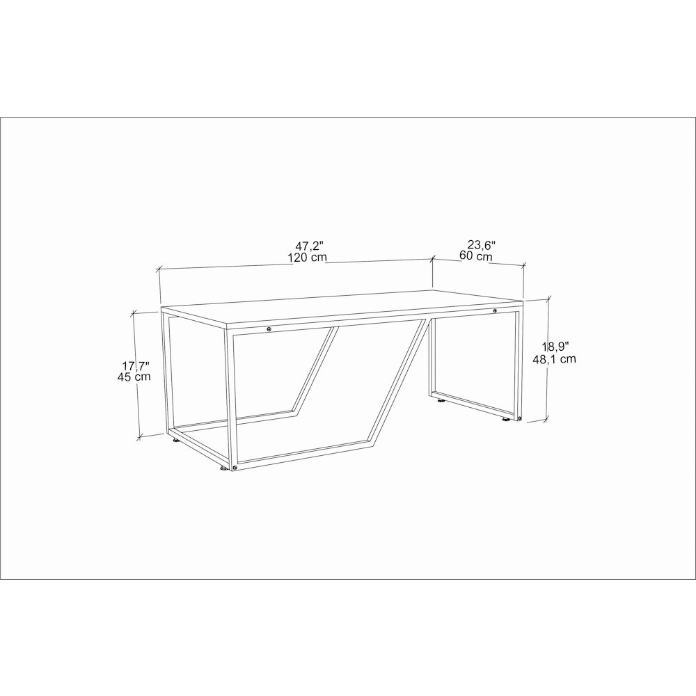 Wendy Coffee Table - Ephesus White. Picture 3