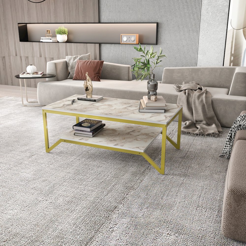 Flora Coffee Table - Ephesus Gold. Picture 3