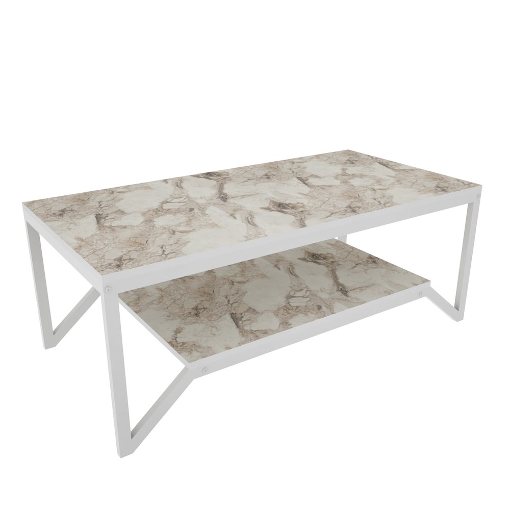 Flora Coffee Table - Ephesus White. Picture 1