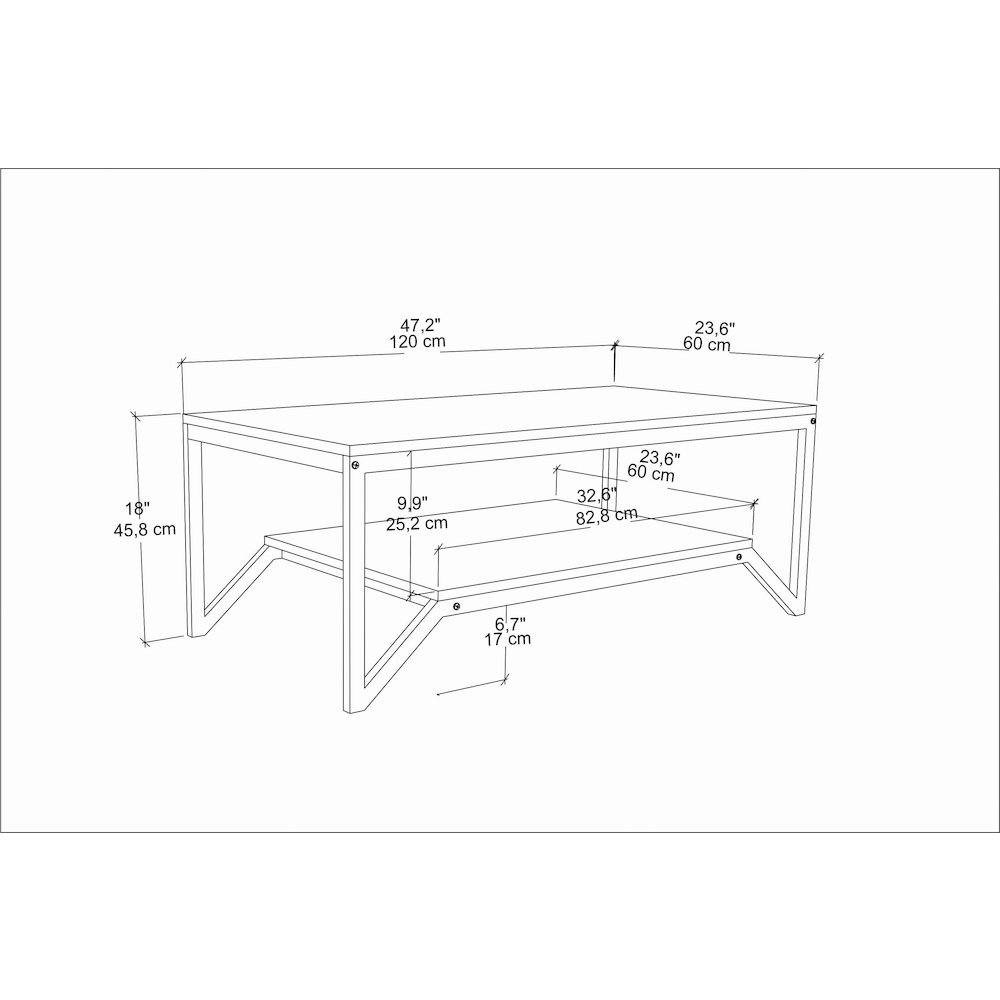 Flora Coffee Table - Ephesus White. Picture 4