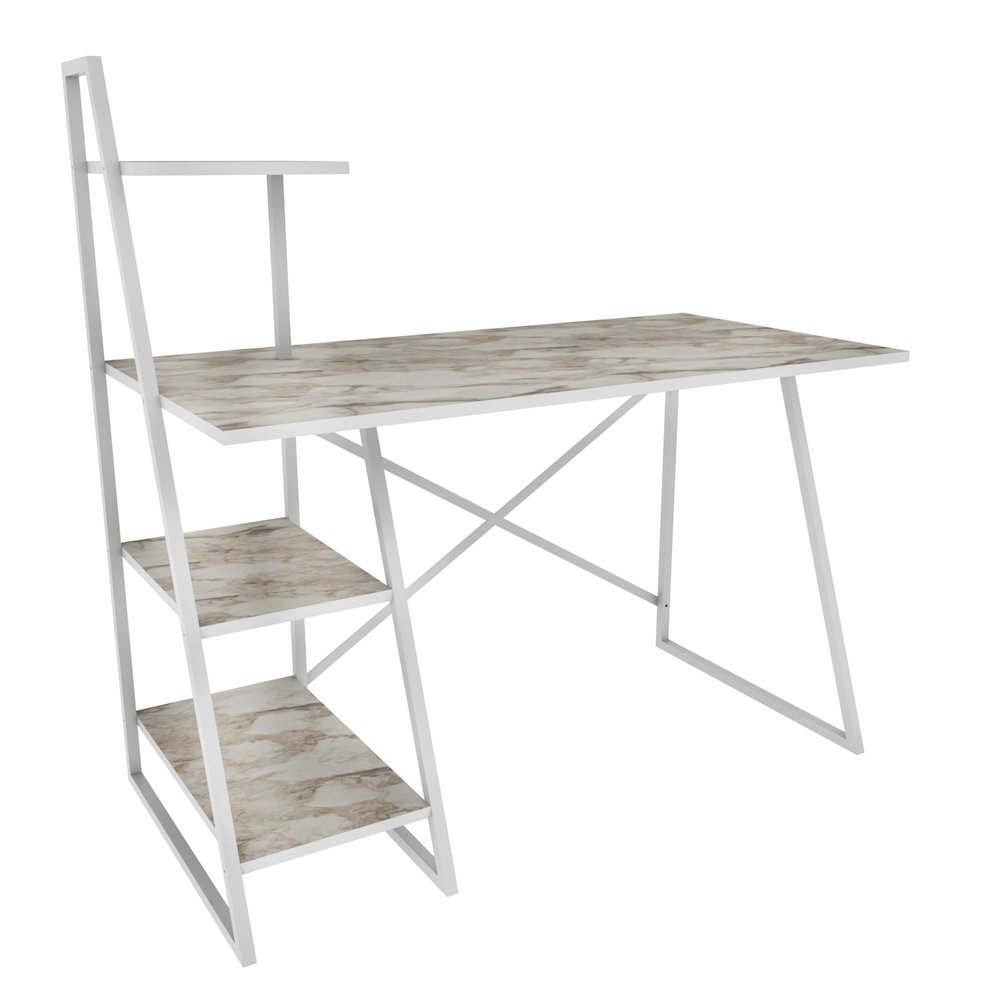 Admira Computer Desk - Ephesus White. Picture 2