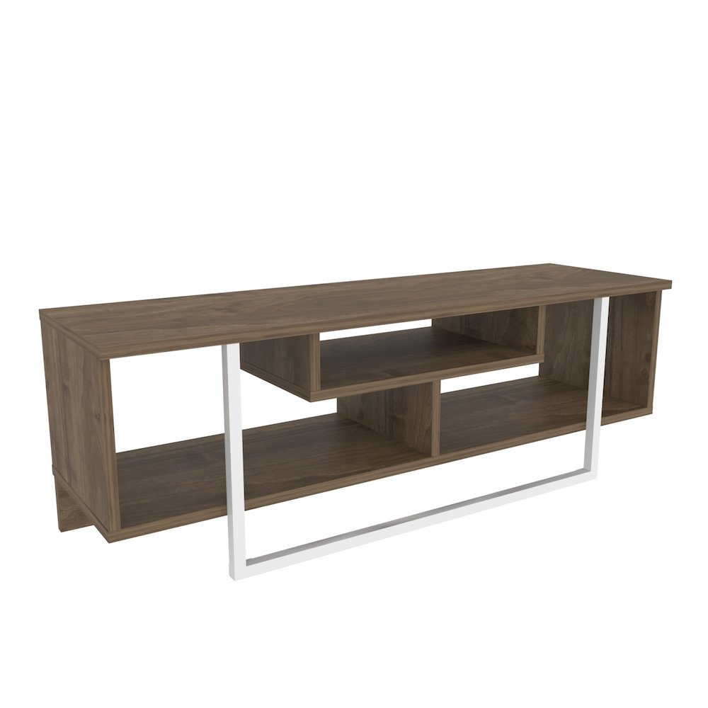 Asal 47" Tv  Stand - Walnut White. Picture 1